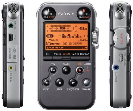 Sony PCM M10 front and side